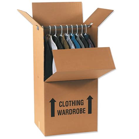 wardrobe box with metal hanging bar|wardrobe moving boxes for sale.